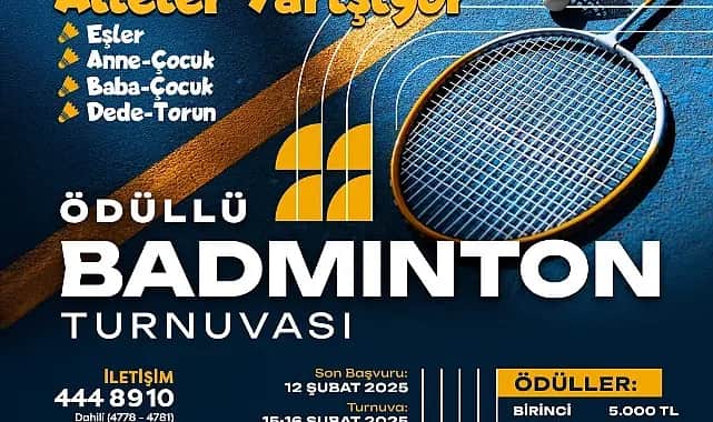 Aile Bağlarını Güçlendirmek İçin Ödüllü Badminton Turnuvası