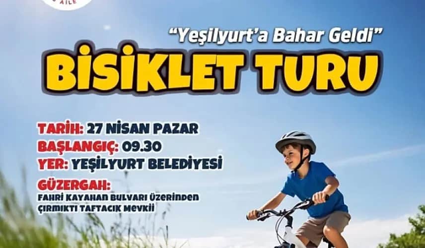 Yeşilyurta Bahar Geldi" Bisiklet Turu 27 Nisan Pazar Günü!