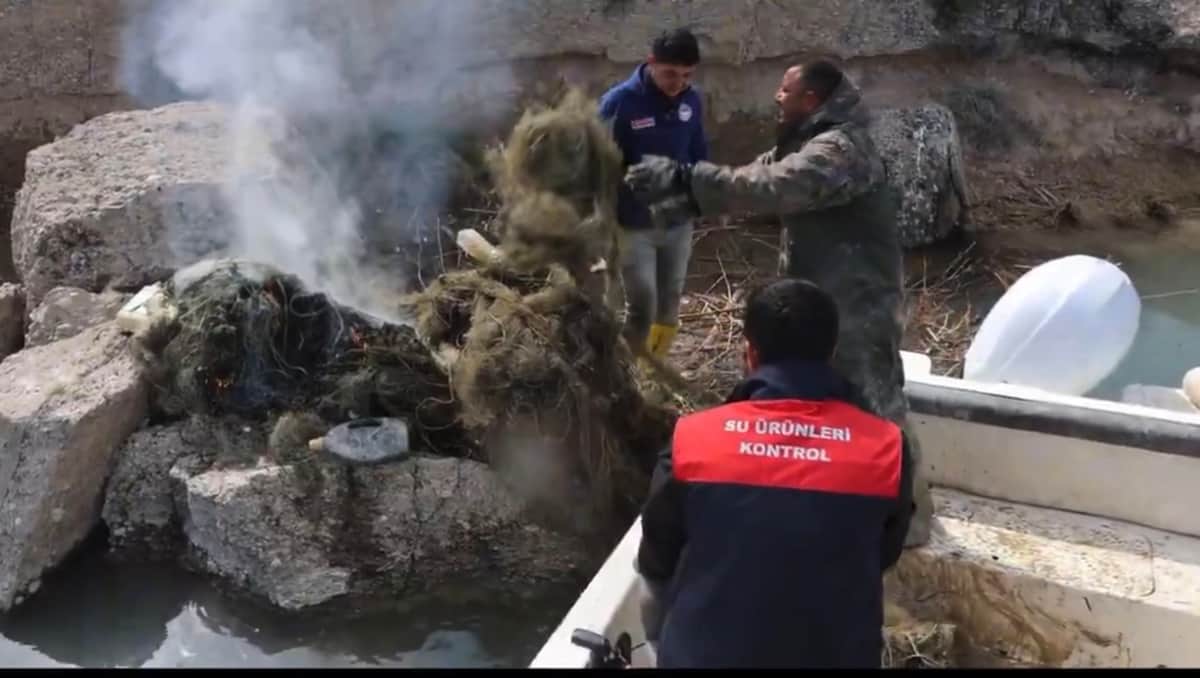 Malatya’da Kaçak Avcılığa Geçit Yok: 15 Bin 100 Metre Ağ İmha Edildi