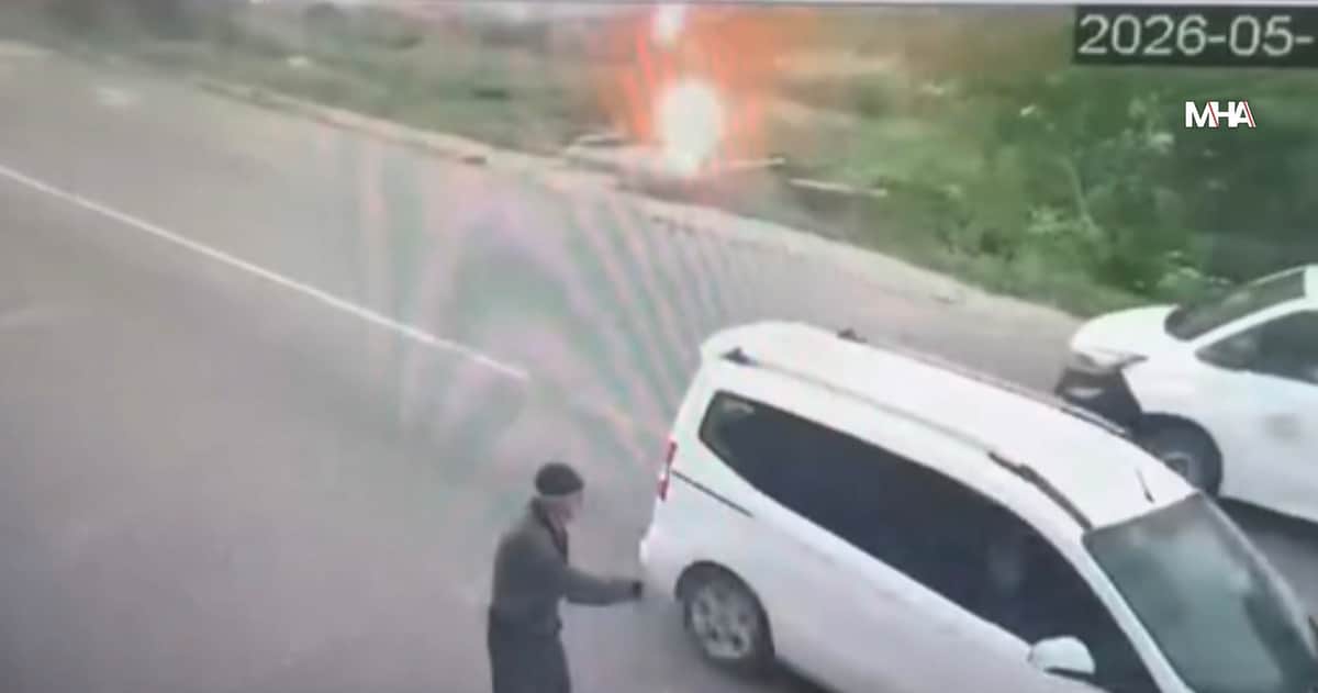 Malatya’da Yıldırım Düşme Anı Kamerada