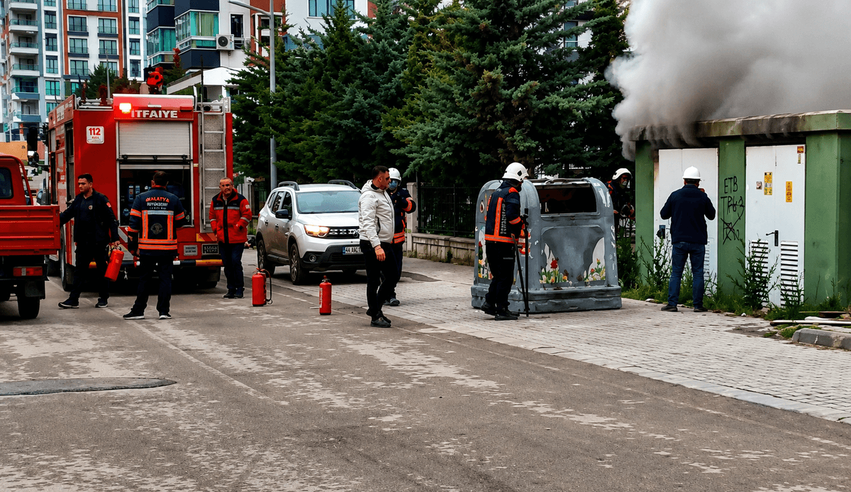 Malatya’da Trafo Yangını Paniğe Neden Oldu