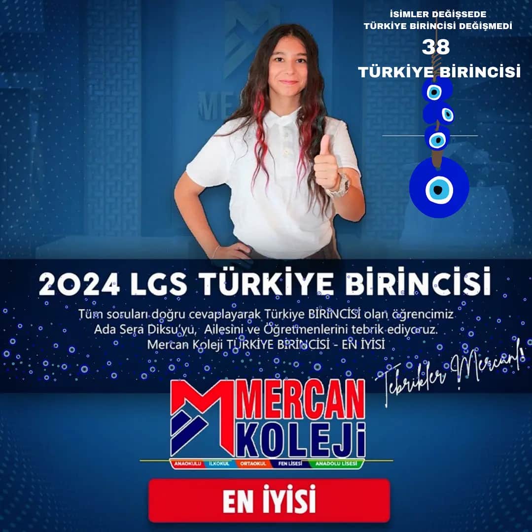 Malatya’nın Gururu! LGS Türkiye Birincisi Mercan Koleji Öğrencisi