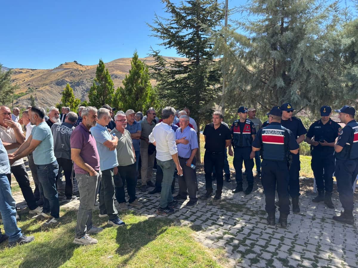 Hekimhan’da Maden Toplantısı Gerginliği