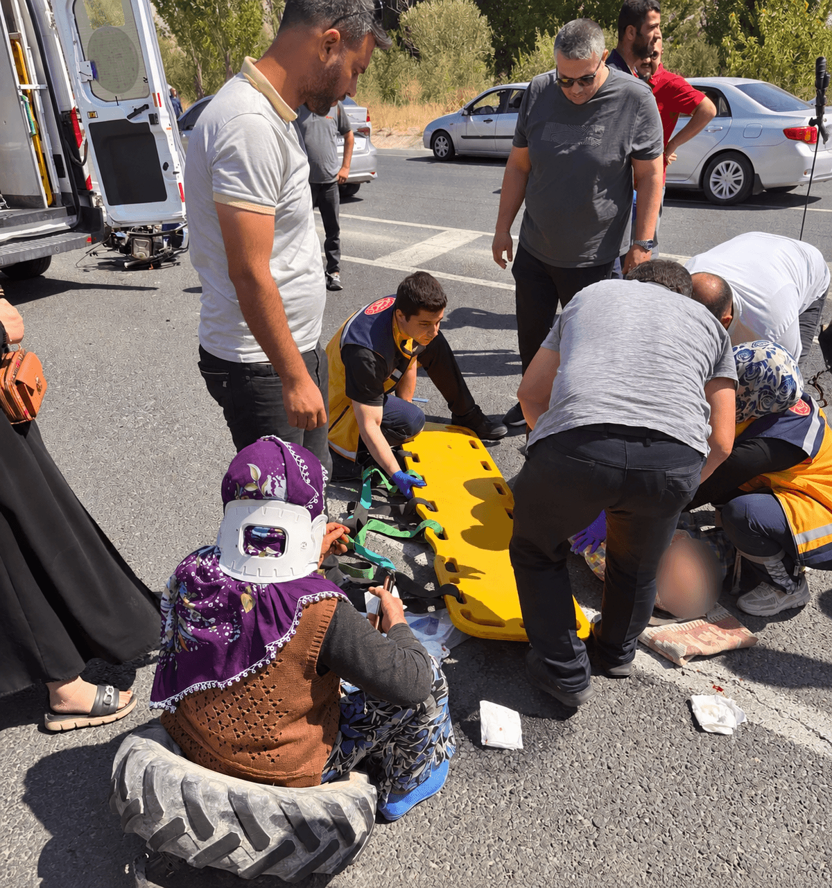 Darende’de Çapa Motoru İle Minibüs Çarpıştı: 1 Yaralı