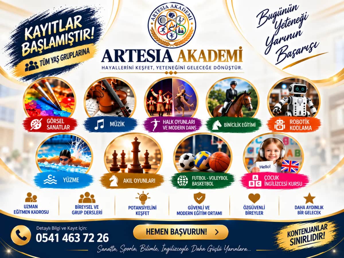 Malatya’da Çocuğu İçin Kurs Arayan Velilere Müjde! Artesia Akademi’de Kayıtlar Başladı