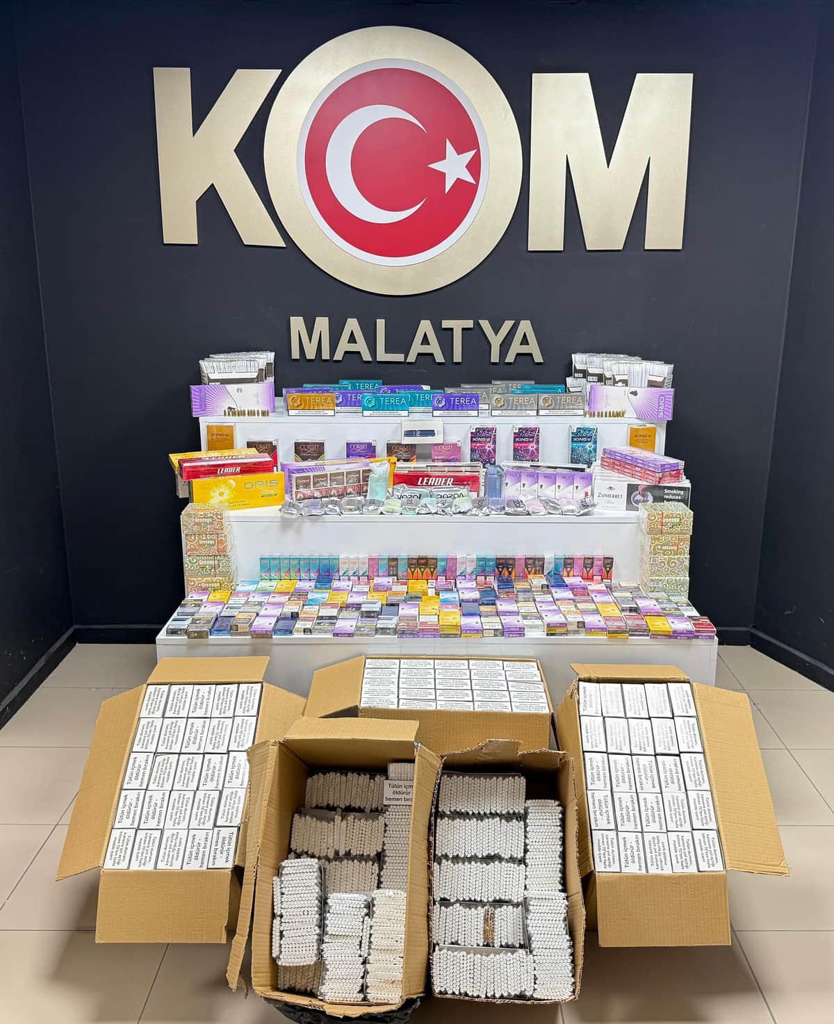 Malatya’da Kaçakçılık Operasyonu: Binlerce Ürün Ele Geçirildi