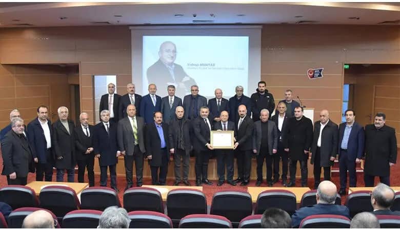 Malatya TSO’dan Vahap Munyar’a “Şeref Üyeliği” Beratı