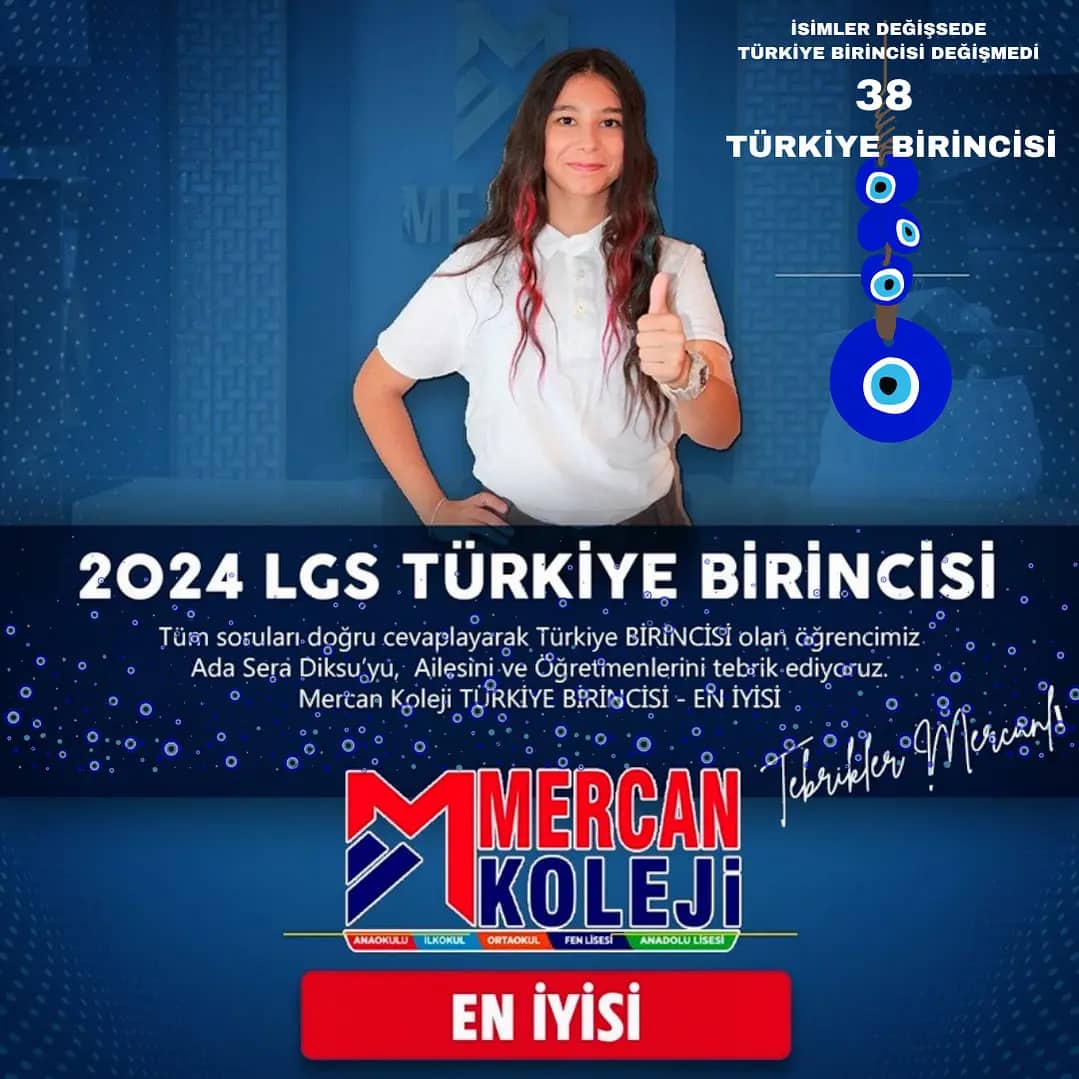 Malatya’nın Gururu! LGS Türkiye Birincisi Mercan Koleji Öğrencisi