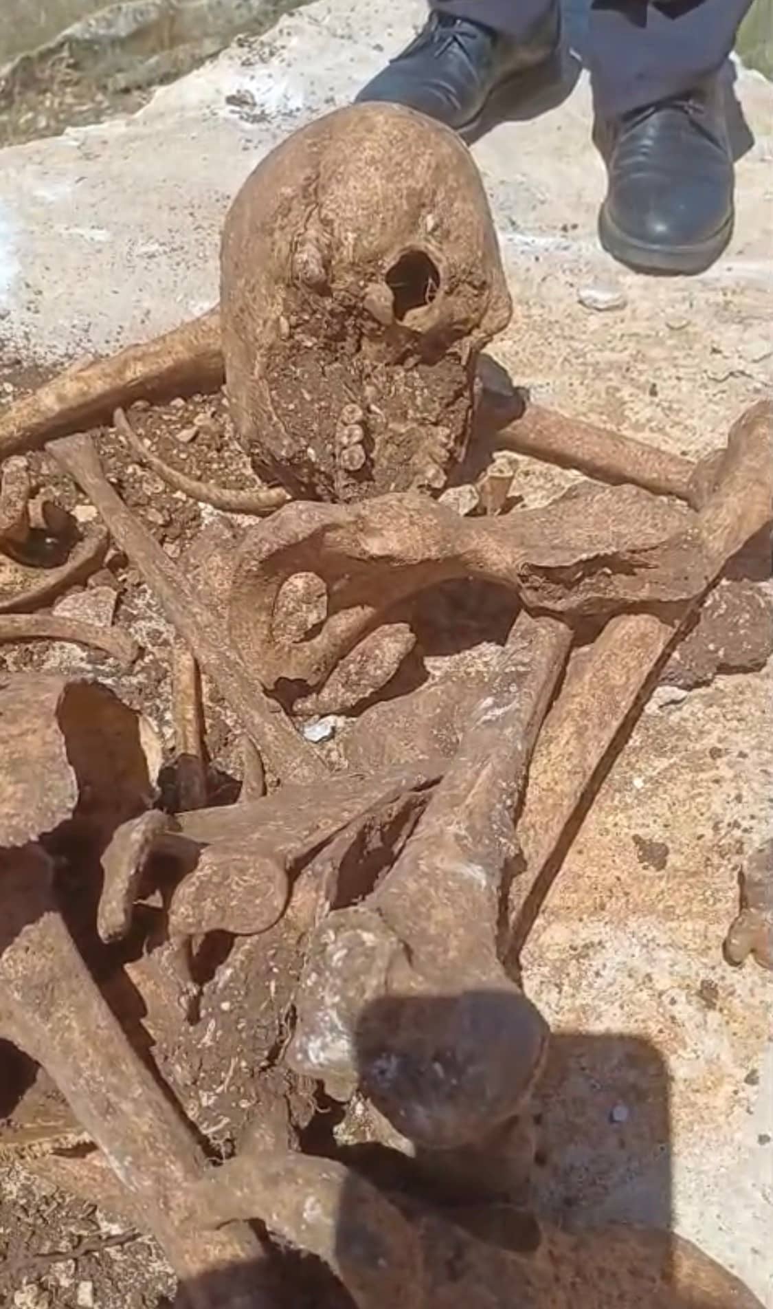 TOKİ İnşaatı Kazısında İnsan Kemikleri Bulundu