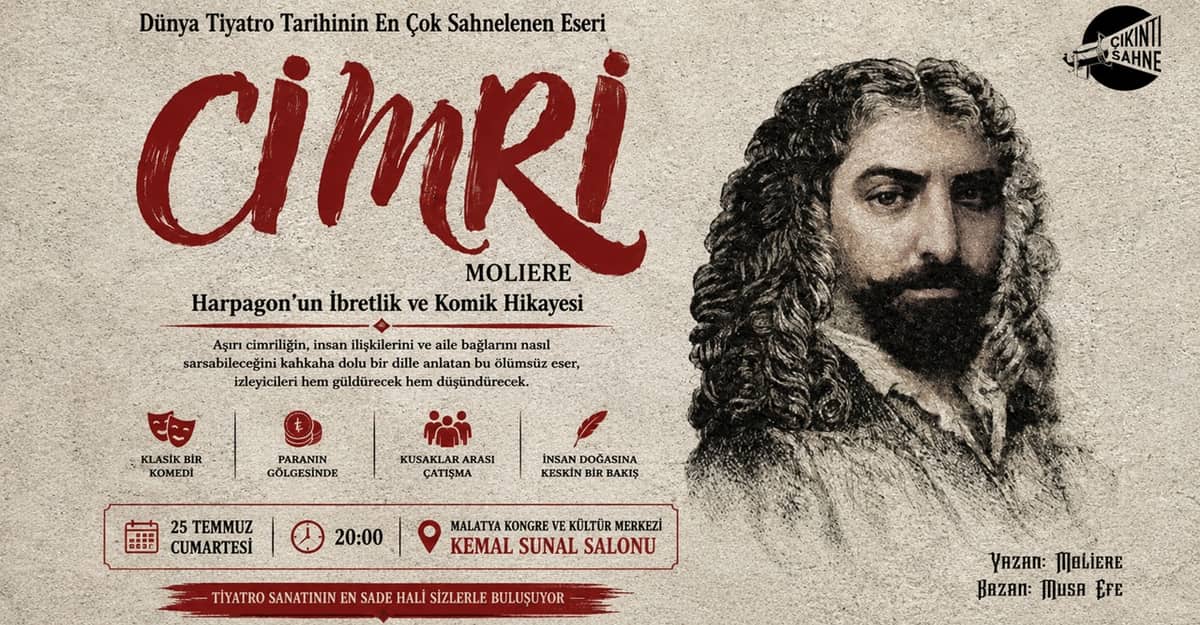 Harpagon’un İbretlik ve Komik Hikayesi Sahneye Taşınıyor