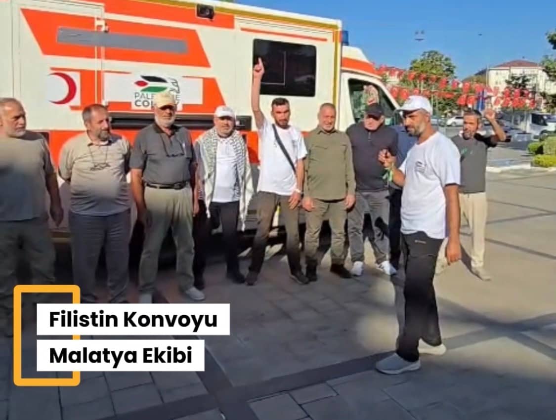 Malatya’dan Filistin Konvoyuna Katılacak 9 Kişi Dualarla Uğurlandı