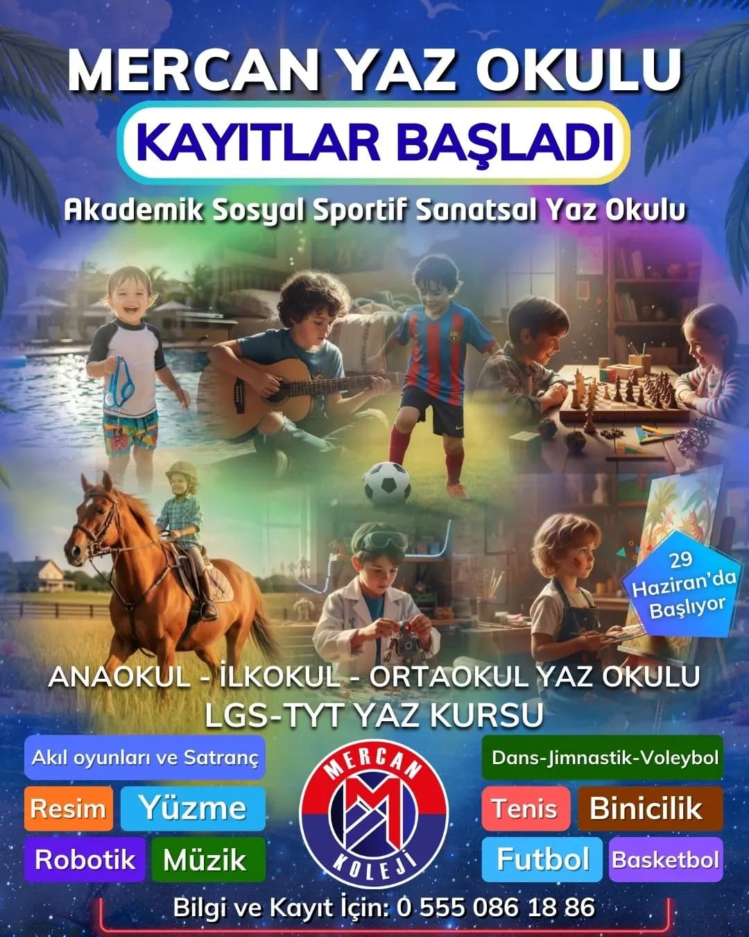Malatya’da Yaz Okulunda En İyi Eğitim Programı Başlıyor: Mercan Koleji Yaz Okulu Kayıtları Başladı