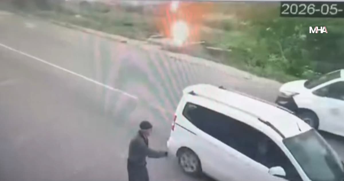 Malatya’da Yıldırım Düşme Anı Kamerada